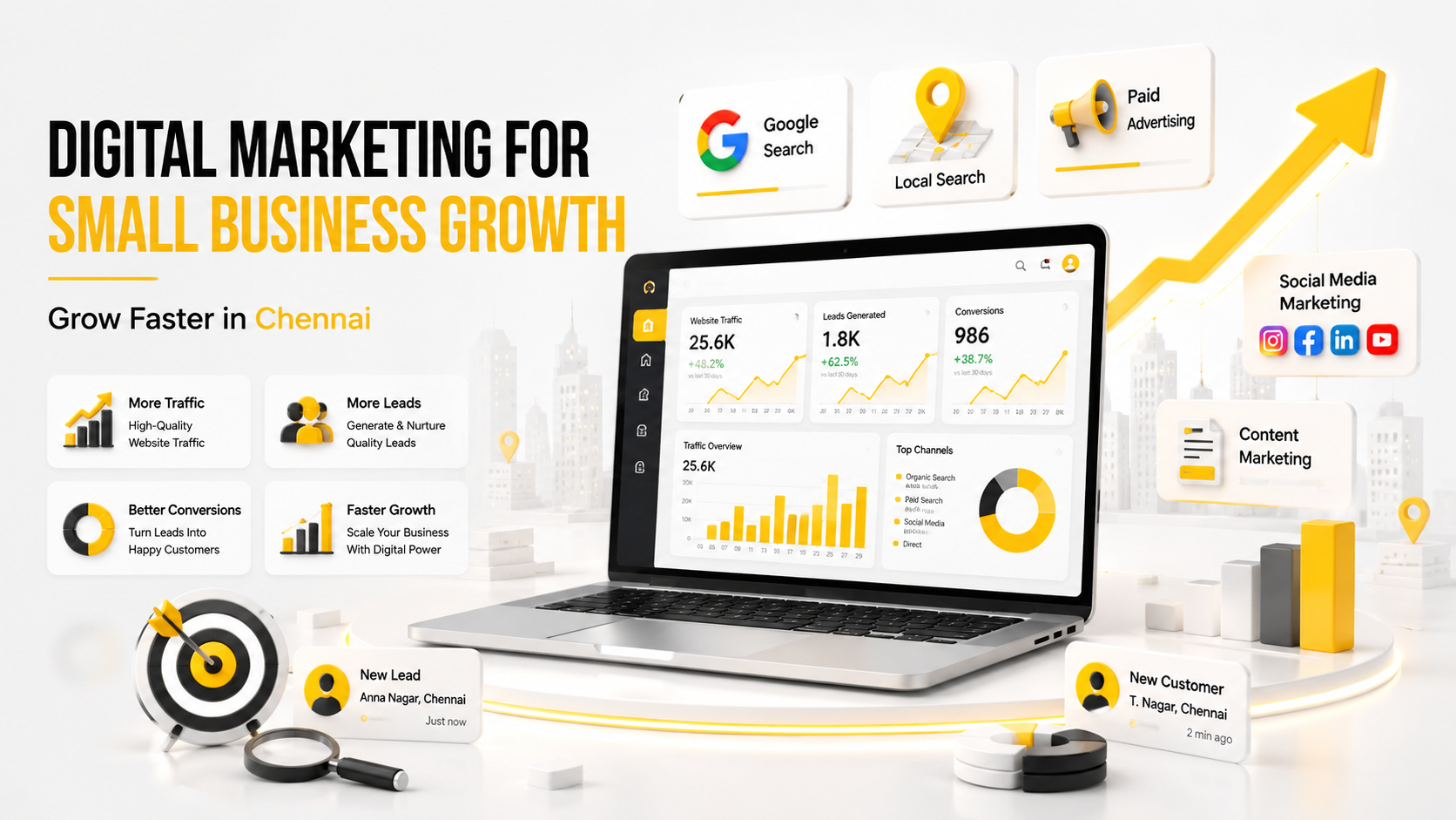 How Digital Marketing Helps Small Businesses Grow Faster in Chennai
