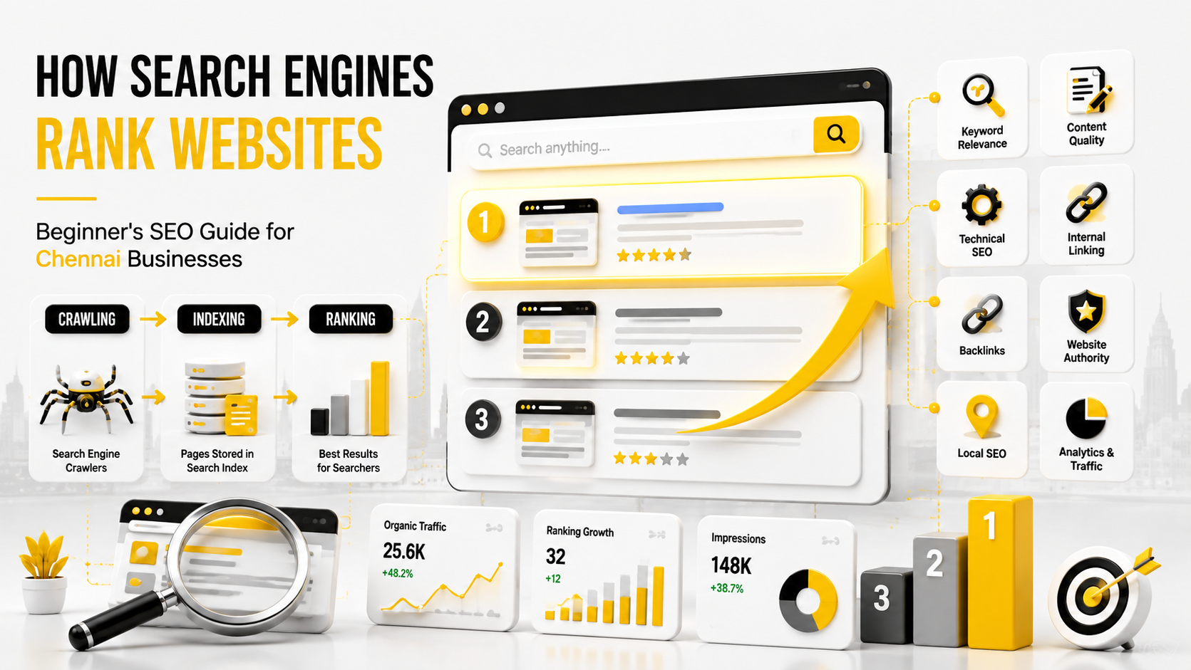 How Search Engines Rank Websites: A Beginner and Guide for Chennai Businesses