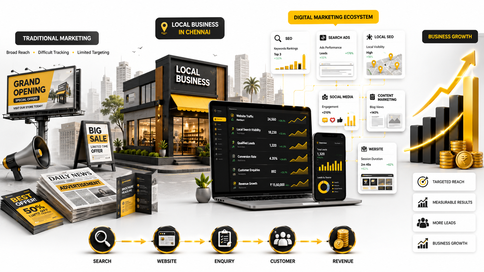 Why Local Businesses in Chennai Should Invest in Digital Marketing Instead of Traditional Advertising